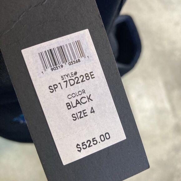 Rachel Zoe Dress 4 Black Harper Floral Sequins Off Shoulder Bell Sleeve Mini - Picture 9 of 12